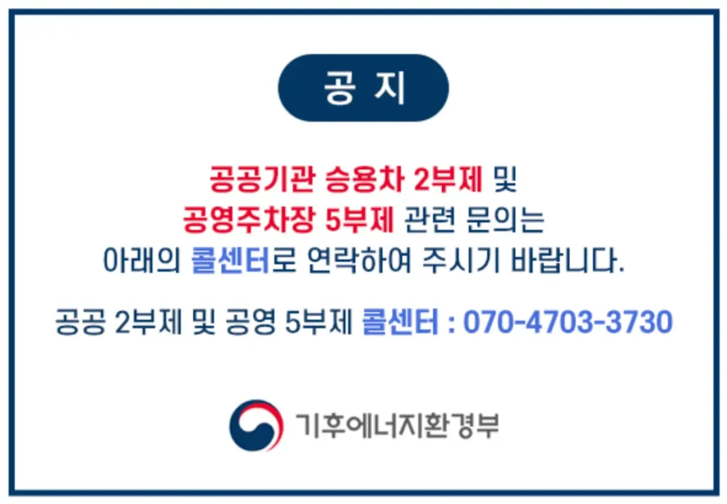 차량2부제 요일