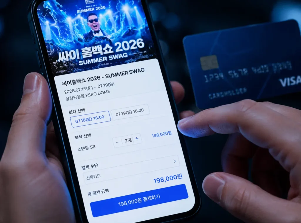 싸이 흠뻑쇼 2026-티켓팅-예매방법
