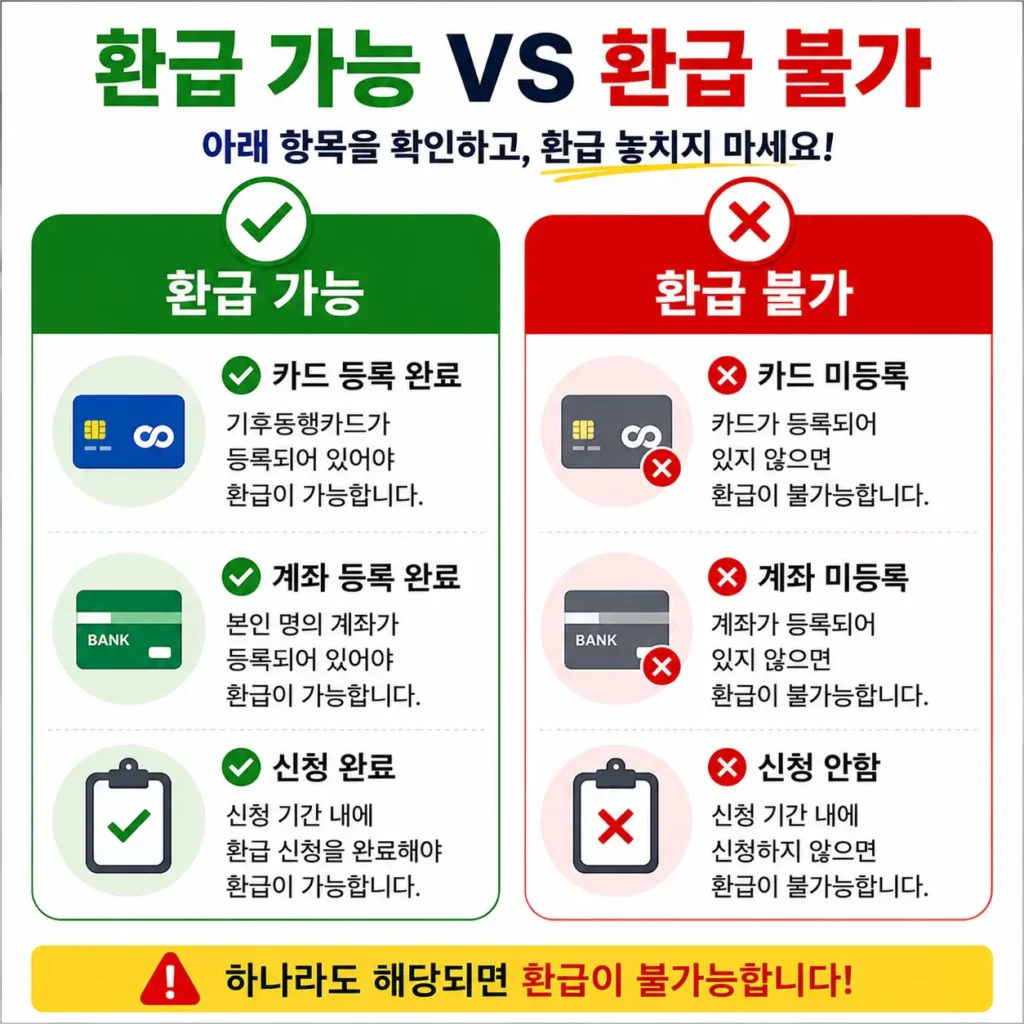 기후동행카드 환급신청대상