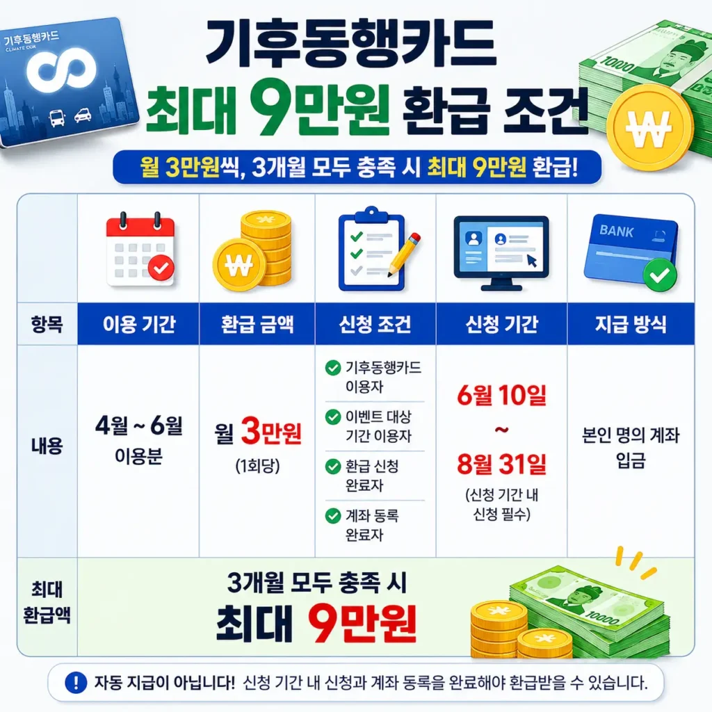 기후동행카드-환급조건